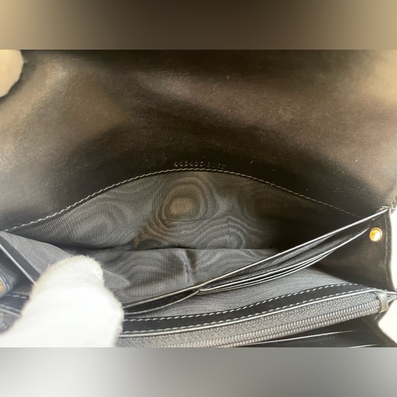 Authentic Gucci Black Marmot Wallet on Chain - Picture 6 of 13